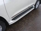 Защита порогов 60,3 мм для автомобиля Toyota Land Cruiser 200 2015- (кроме EXECUTIVE), TCC Тюнинг TOYLC20015-24