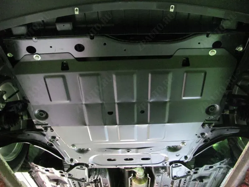 Защита картера и КПП для NISSAN Qashqai Только для европейского рынка 2017 -, V- 1.2 TCe EDC 7 FWD; 1,5 dCi, V-1,6 МТ; 1,6 CVT 4wd; 2,0 МТ; 2,0 CVT 4wd;, Sheriff, сталь 2,0 мм, арт. 15.3475