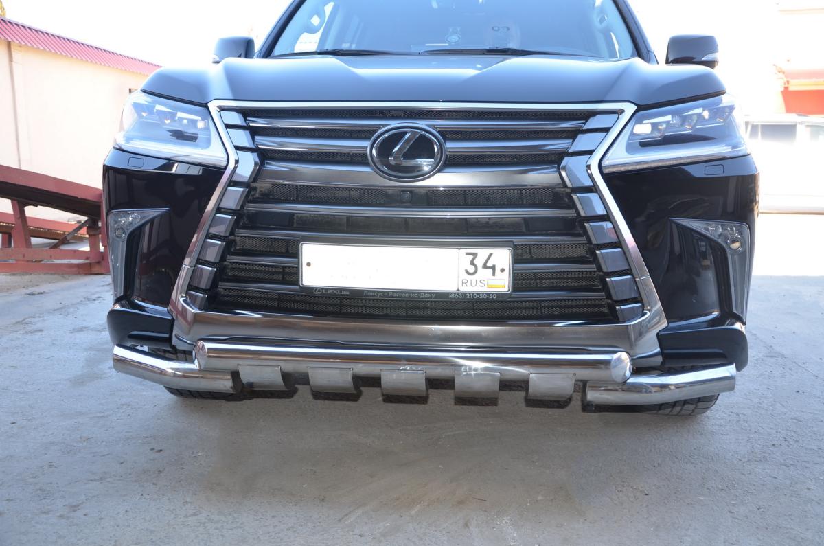 Защита переднего бампера (G) для автомобиля LEXUS LX 450 2016, Россия LLX.450.16.05