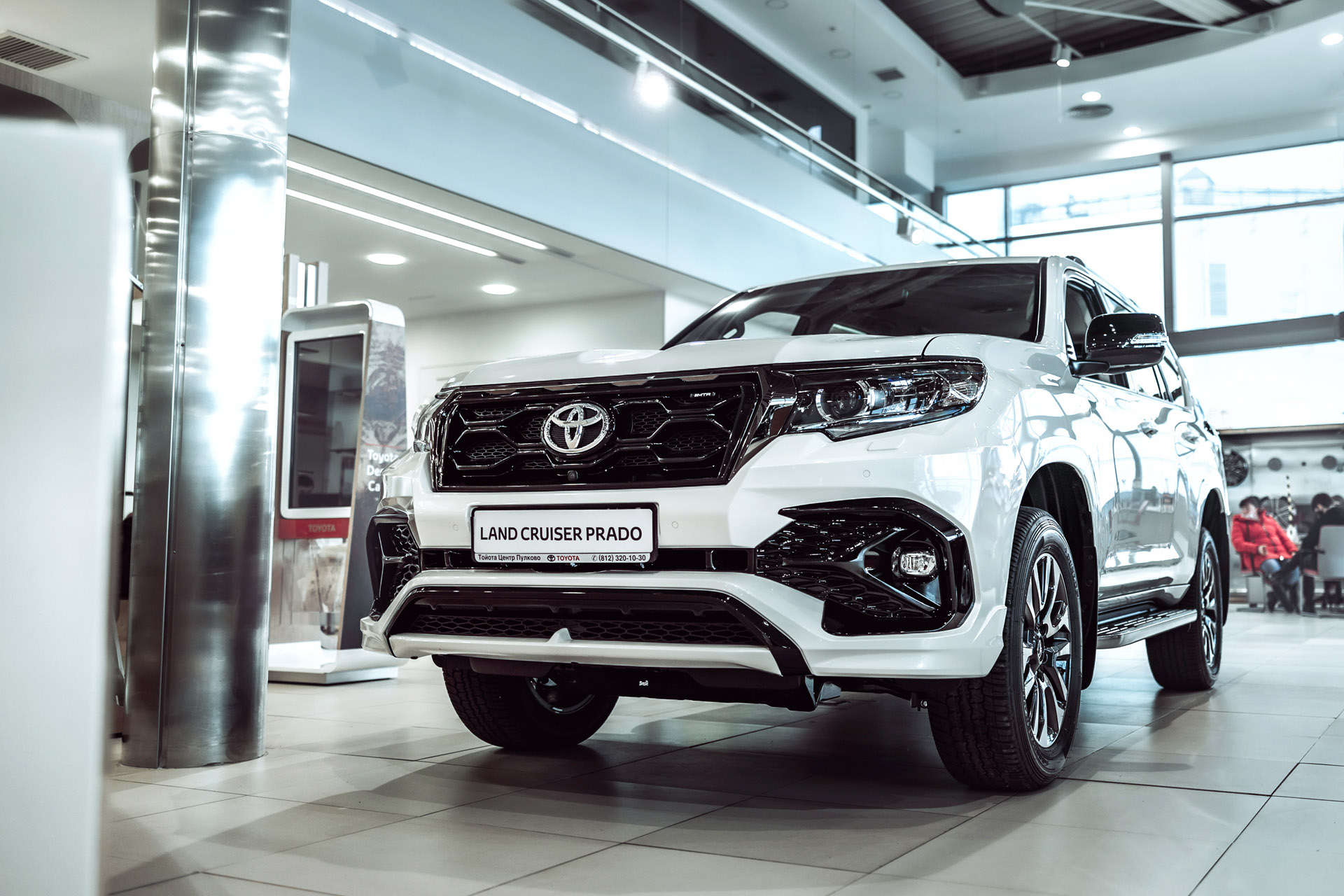 Облицовка переднего бампера в сборе для Toyota Land Cruiser Prado 2017-2025, MTR, арт. MTR-J150-180272
