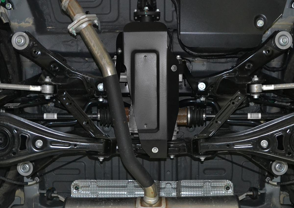 Защита редуктора АвтоБроня для Geely Atlas (V - 2.4) 2018-н.в., штампованная, сталь 1.8 мм, с крепежом, 111.01916.1