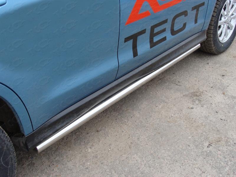 Пороги труба 60,3 мм для автомобиля Mitsubishi ASX 2010-2013, TCC Тюнинг MITSASX13-07