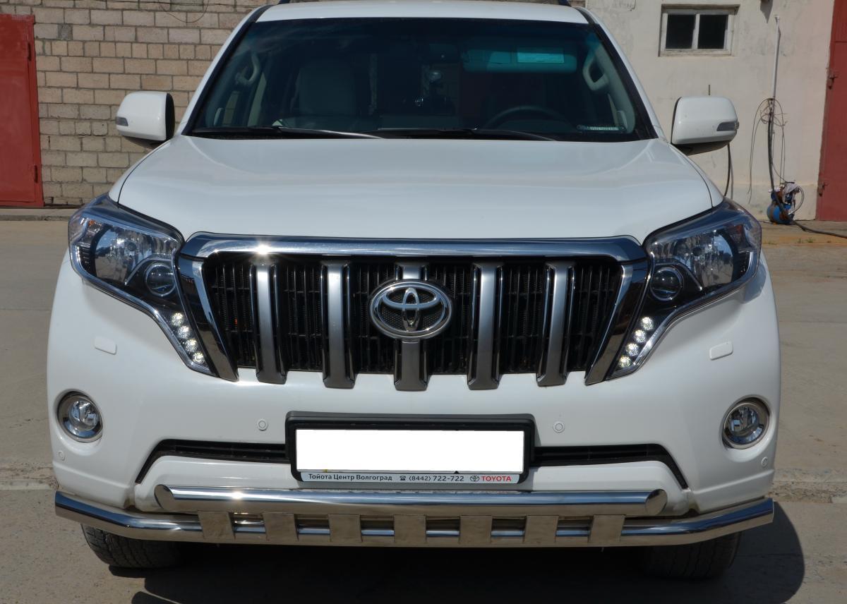 Защита бампера прадо купить. Защита переднего бампера Toyota Land Cruiser 150. Toyota Land Cruiser Prado 150 защита бампера. Передняя защита бампера Toyota Prado 150. Защита бампера Тойота Прадо 150.