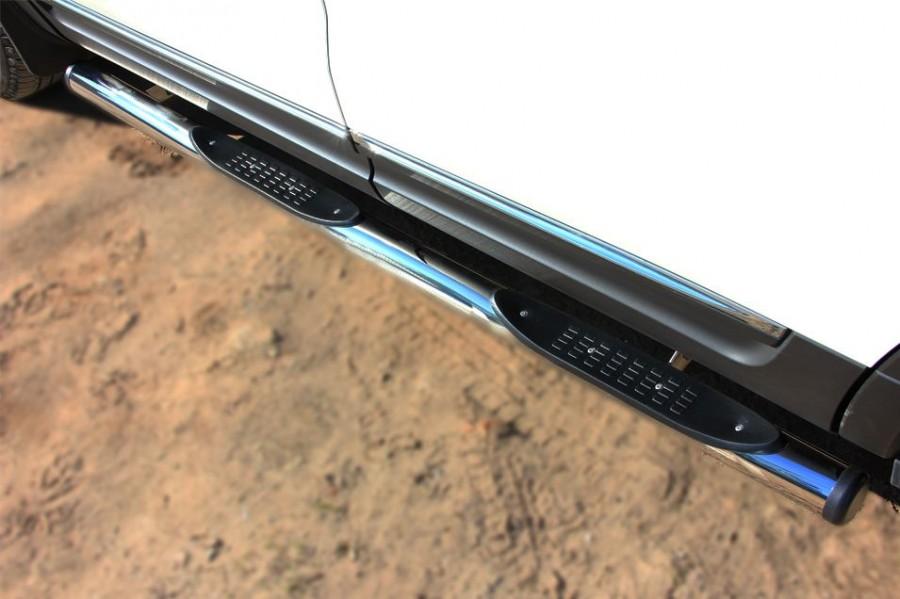 Пороги труба d76 с накладками вариант 2 для Ford Explorer 2012, Slitkoff FET-0013132