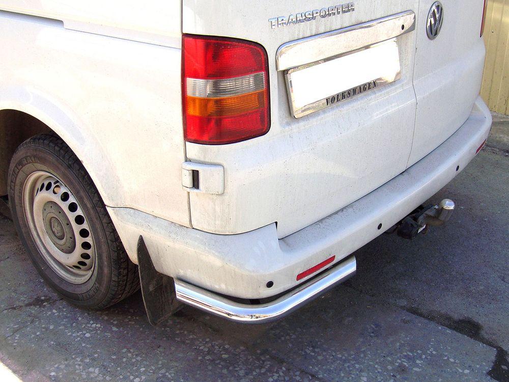 Защита заднего бампера "уголки" d-60  для Volkswagen Transporter T5 2003, Технотек WLT5_5