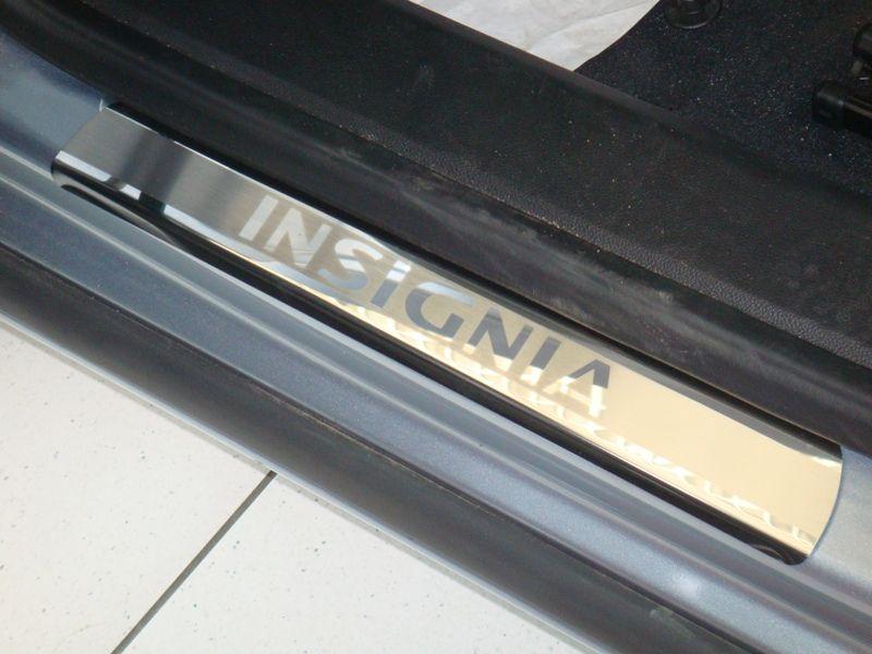 Накладки на внутренние пороги с логотипом на металл для Opel Insignia 2009, Союз-96 OPIN.31.3076