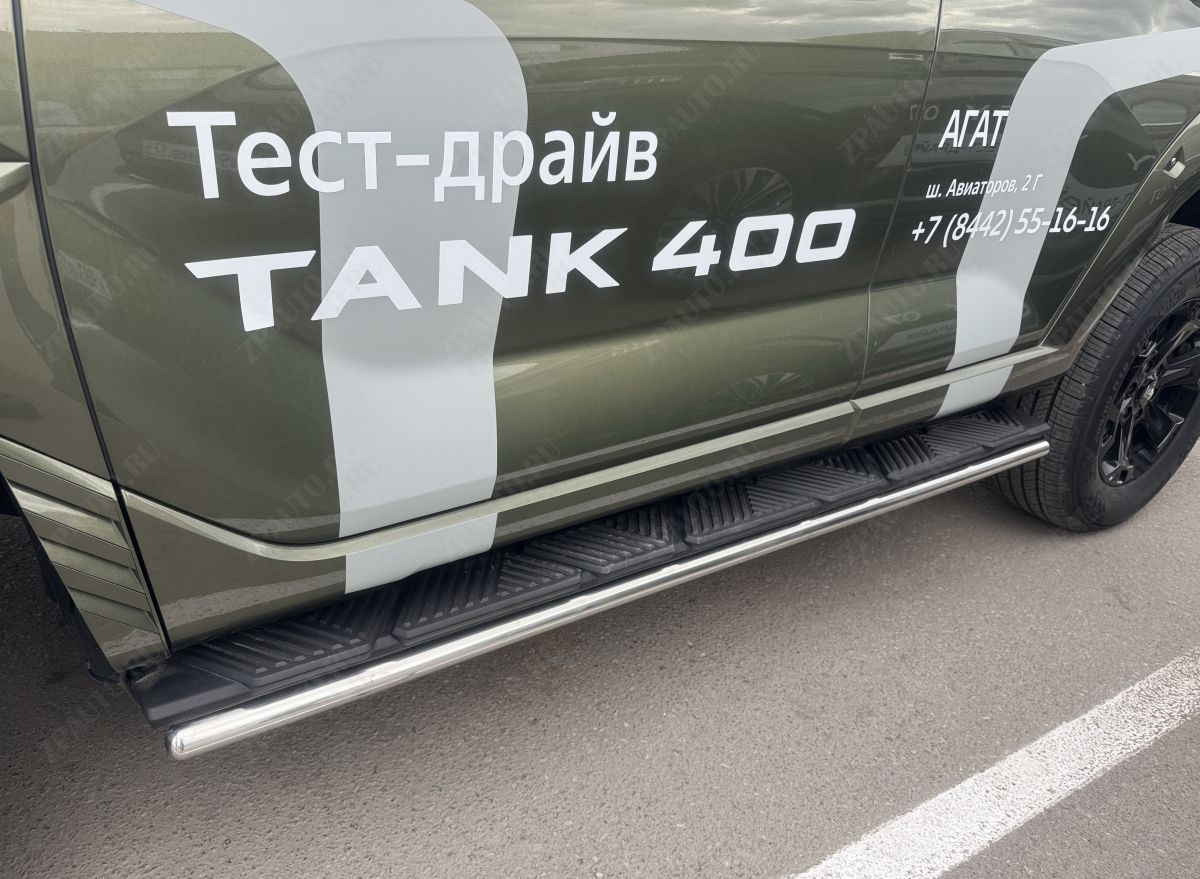 Защита  штатного порога для автомобиля Tank 400   2023 арт. TANK400.23.32