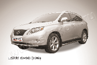 Защита переднего бампера d57 Lexus RX-350 (2008-2012) Black Edition, Slitkoff, арт. LRX35008BE