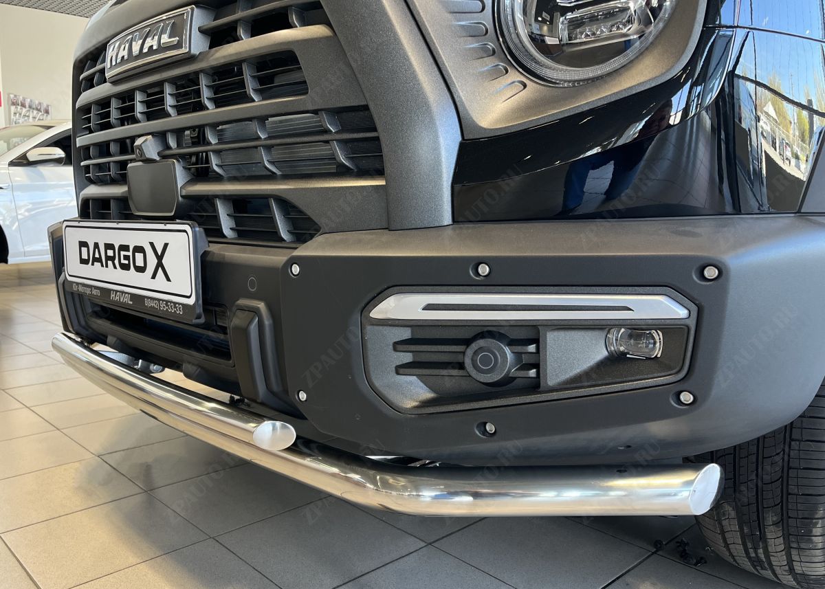 Защита переднего бампера двойная для автомобиля HAVAL Dargo X 2023 арт. HVDX.23.03
