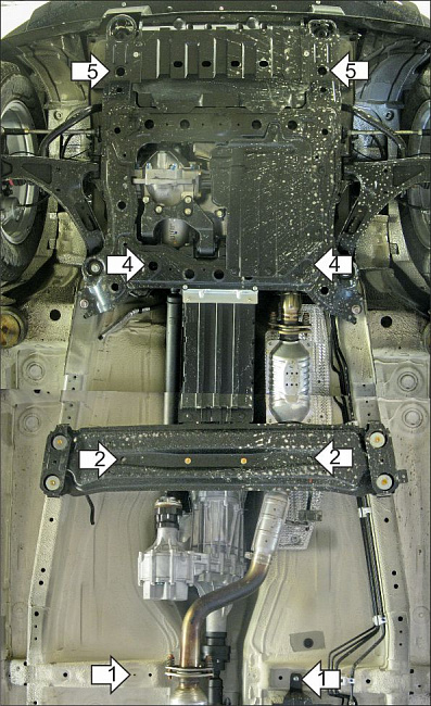 Ковер багажный модельный (высокий борт) для BMW X3 (F25) (2010-17) , Элерон, арт. 72403