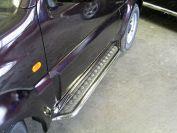 Пороги с площадкой 42,4 мм для автомобиля Suzuki Jimny 2002-2012, TCC Тюнинг SUZJIM-01