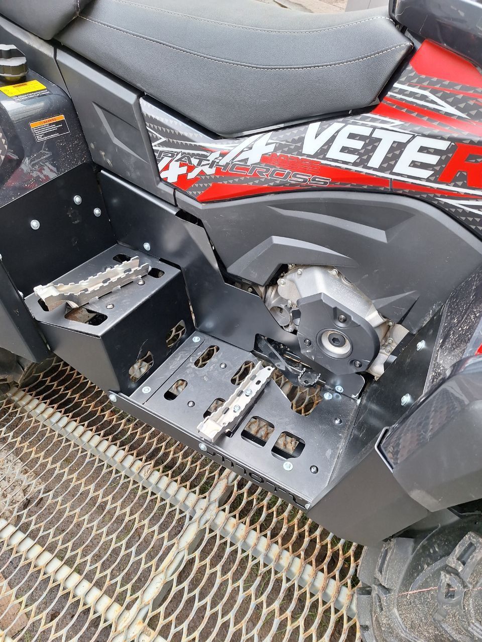 Пороги усиленные для квадроцикла для ODES PathCross 650/850/1000 , алюминий 4 мм, STORM, арт. MP 0862