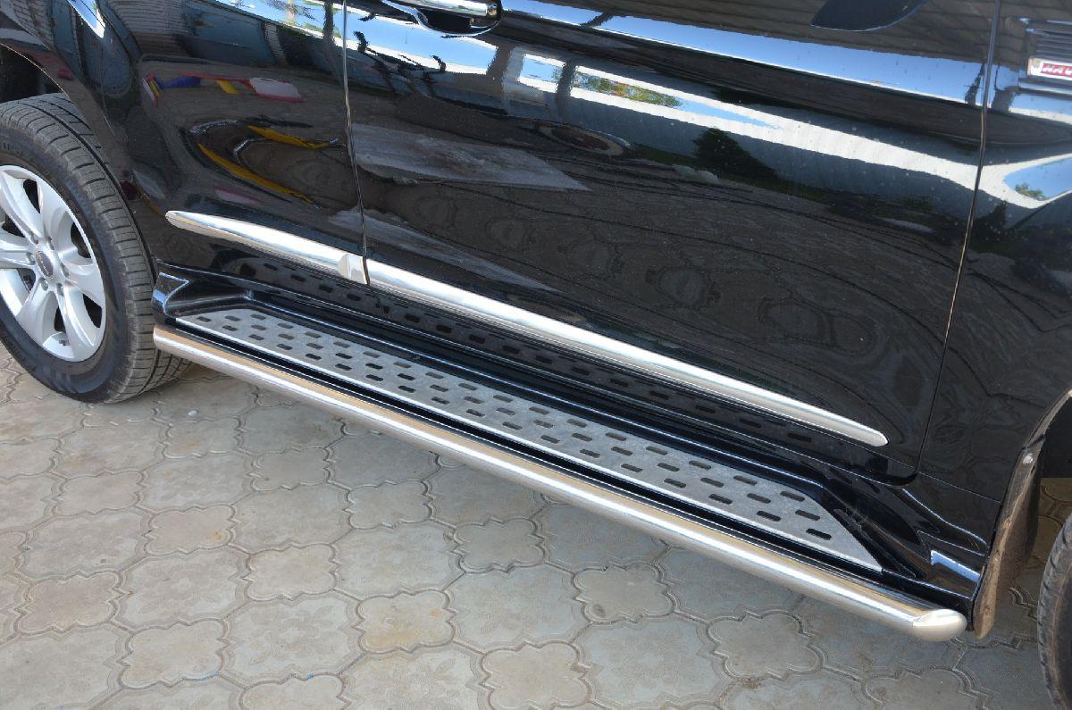 Защита  штатного порога d42 для автомобиля Haval H9 2018 рестайлинг, Россия GWH9.18.32