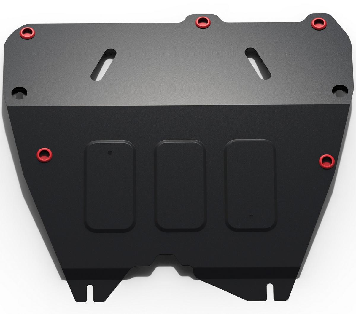 Защита картера и КПП АвтоБроня для Opel Zafira A (V - все) 1999-2006, штампованная, сталь 1.8 мм, с крепежом, 111.04212.1