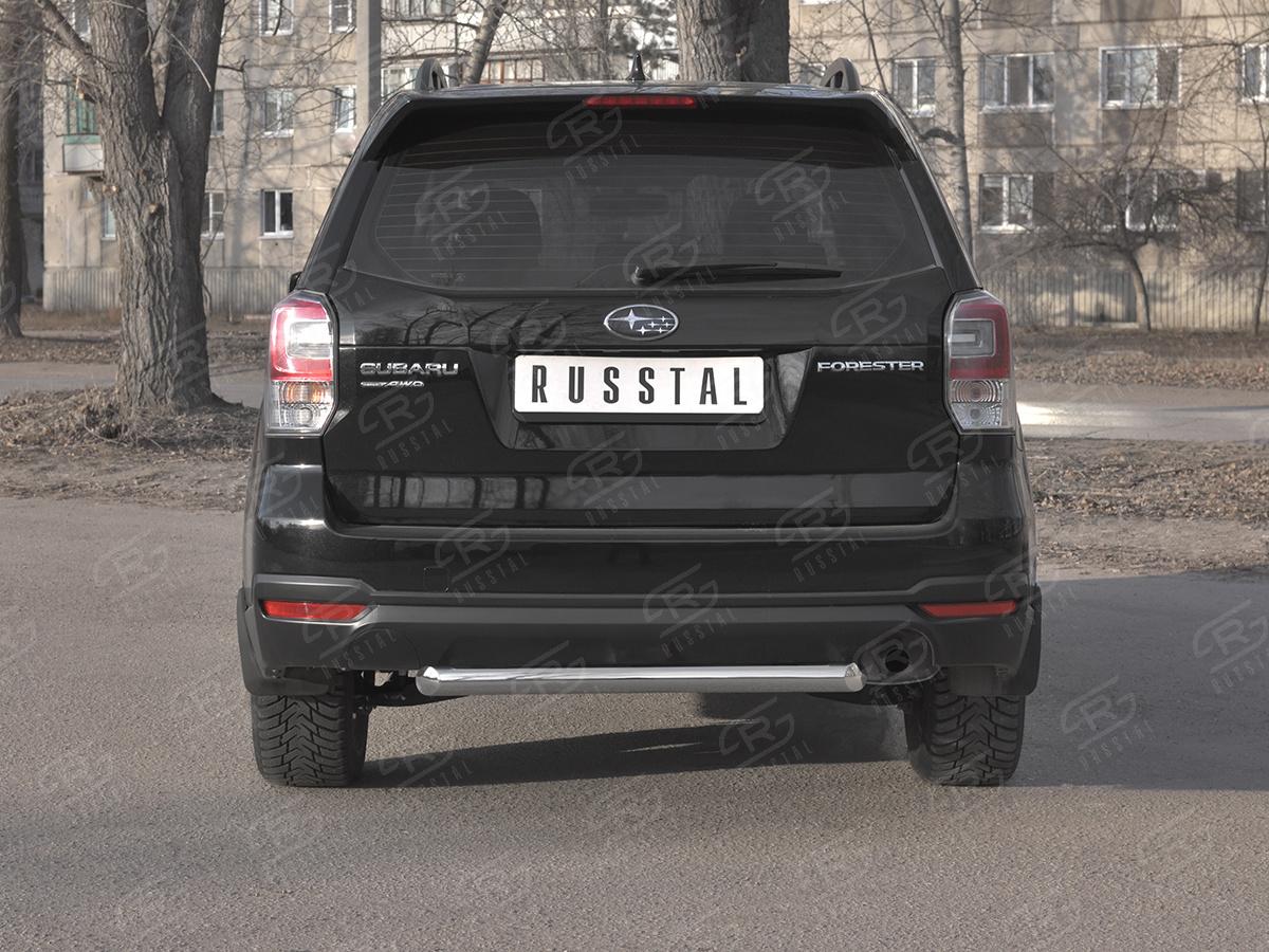 SUBARU-FORESTER(SJ)-2016-2018-Защита-заднего-бампера-d57-дуга-SUFZ-003350, Slitkoff