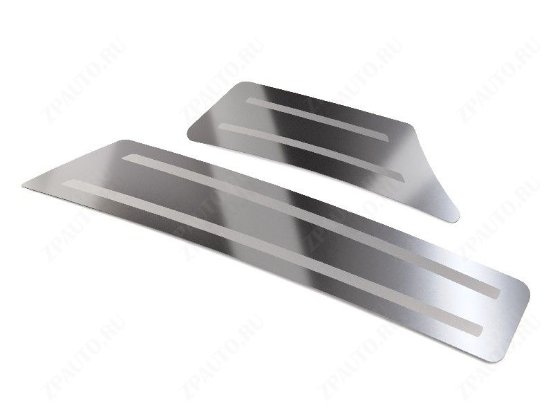 Накладки на задний бампер (лист шлифованный с полосой) 2шт Evolute I-Joy 2022 арт. EVOLJOY22-04