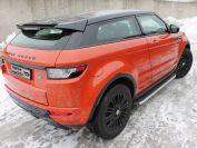 Пороги алюминиевые с пластиковой накладкой 1720 мм для автомобиля Land Rover Range Rover Evoque 2015-, TCC Тюнинг LREVO3D15-01AL