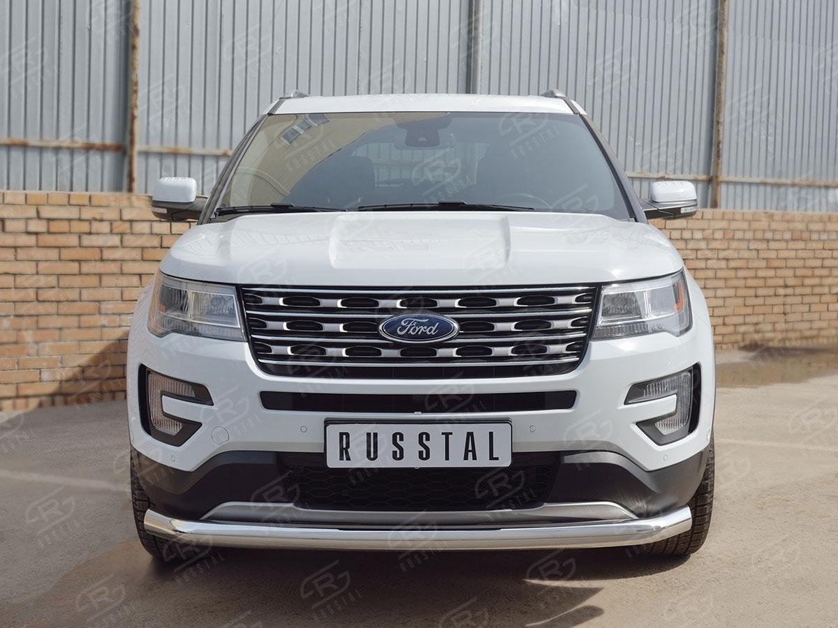 Защита переднего бампера d76 для Ford Explorer 2015, Slitkoff FEZ-002660