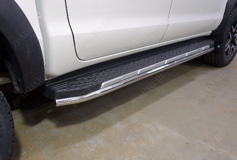 Защита порогов 42,4 мм JAC T8 Pro 4WD 2.4T МКПП 2023- арт. JACT8P23-06