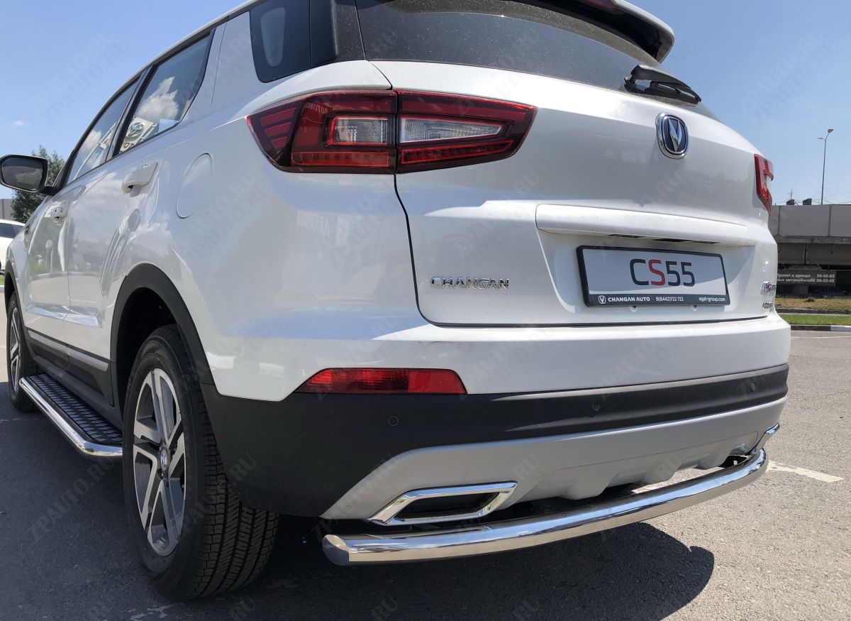 Защита заднего бампера для автомобиля  CHANGAN CS55 2018- арт. CGCS55.18.13