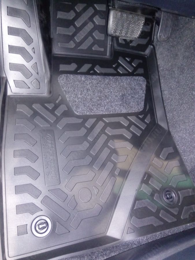 Ковры модельные (высокий борт) для Toyota Hilux (N120/N130) (2015-) (3D с подпятником) , Элерон, арт. 61980