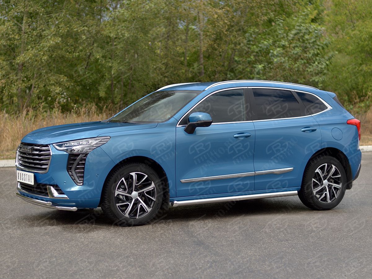 HAVAL JOLION 1.5 2WD 2021- Защита переднего бампера d42 секции-d42 дуга (кроме COMFORT) HJOLZ-003986