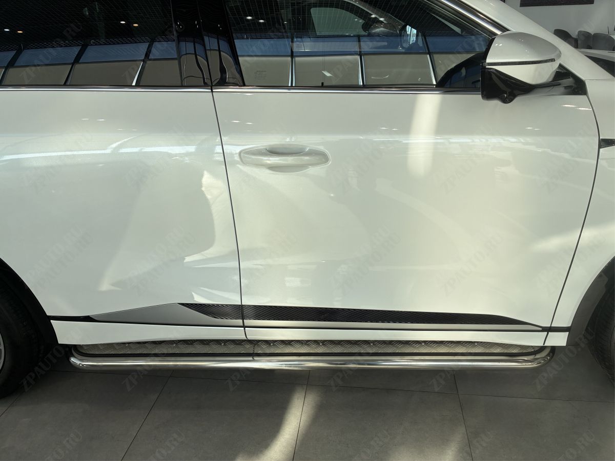 Пороги с накладным листом для автомобиля CHANGAN CS75 Plus IV 2025г арт. CGCS75P.25.41