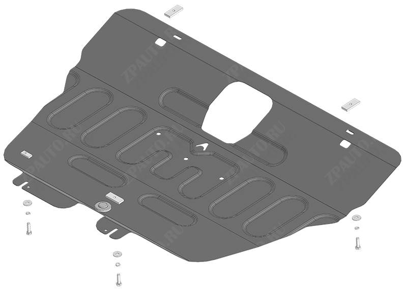 Защита АвтоСтандарт (Двигатель, Коробка переключения передач), 1,5 мм, сталь для Jetour Dashing  2023- арт. 59010