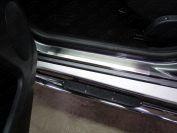 Накладки порогов (лист шлифованный) (комплект 2 шт) для автомобиля Nissan Terrano 2014-