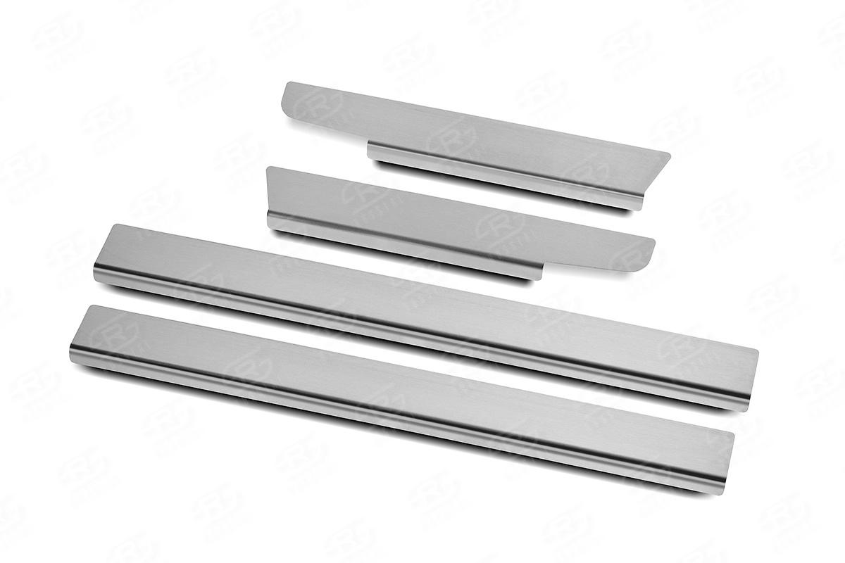 Накладки на пороги RUSSTAL (нерж., шлиф) LEXES18-02 для LEXUS ES200-ES250-ES350 2018-