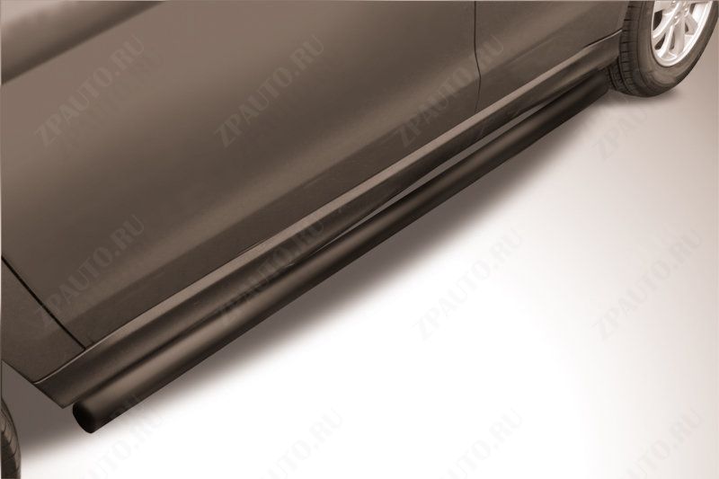 Защита порогов d57 труба черная Mitsubishi ASX (2012-2016) , Slitkoff, арт. MAS14-010B