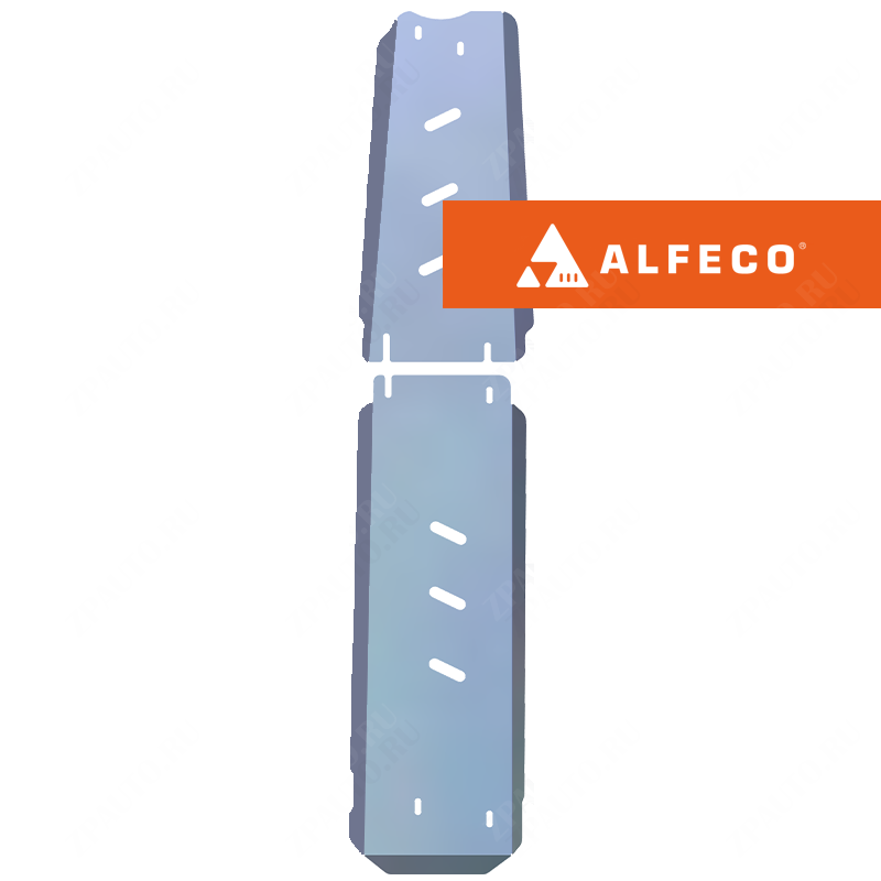 Защита  тормозной магистрали (2 части) JAC JS6 2022- V-all , ALFeco, алюминий 4мм, арт. ALF5627al