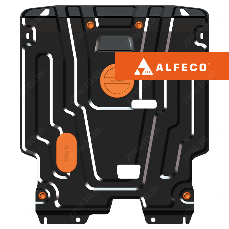 Защита  картера и КПП Daewoo Gentra 2013-2016 V-all , ALFeco, сталь 2мм, арт. ALF0305st-1