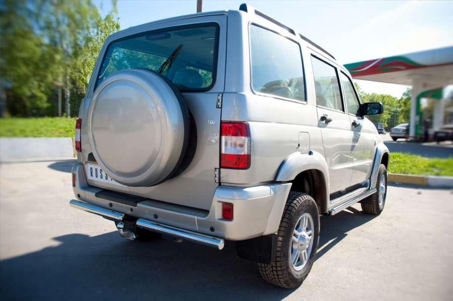 Пороги труба d57 вариант 3 для UAZ Patriot, Slitkoff UPT-0005043