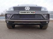 Решетки радиатора боковые (лист) для автомобиля Volkswagen Touareg 2014-2018, TCC Тюнинг VWTOUAR14-12