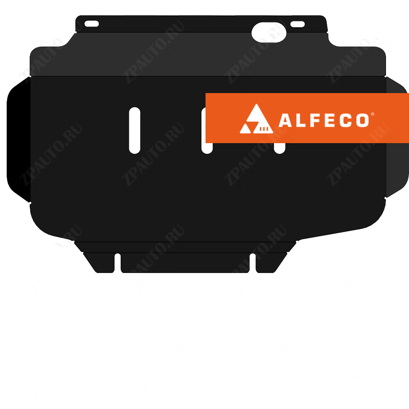 Защита  картера Great Wall Poer 2020- V-2,0D АT , ALFeco, сталь 2мм, арт. ALF3124st