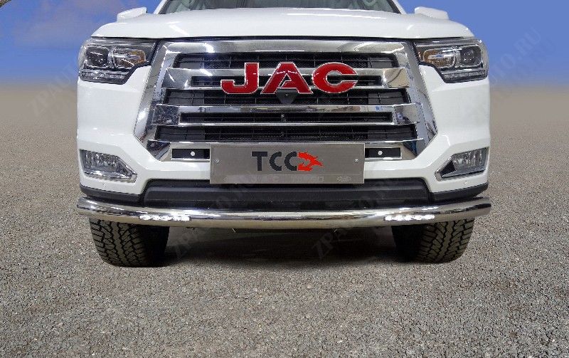 Защита передняя нижняя (с ДХО) 76,1 мм JAC T8 Pro 4WD 2.4T МКПП 2023- арт. JACT8P23-24