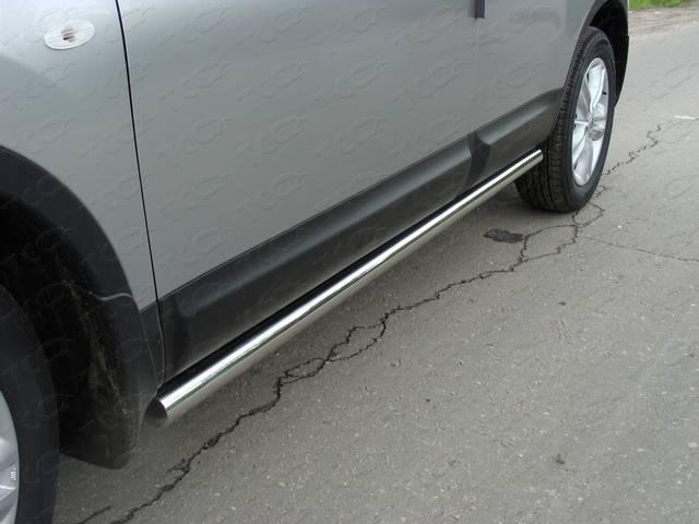 Пороги труба 60,3 мм для автомобиля Nissan Terrano 2014-, TCC Тюнинг NISTER14-22