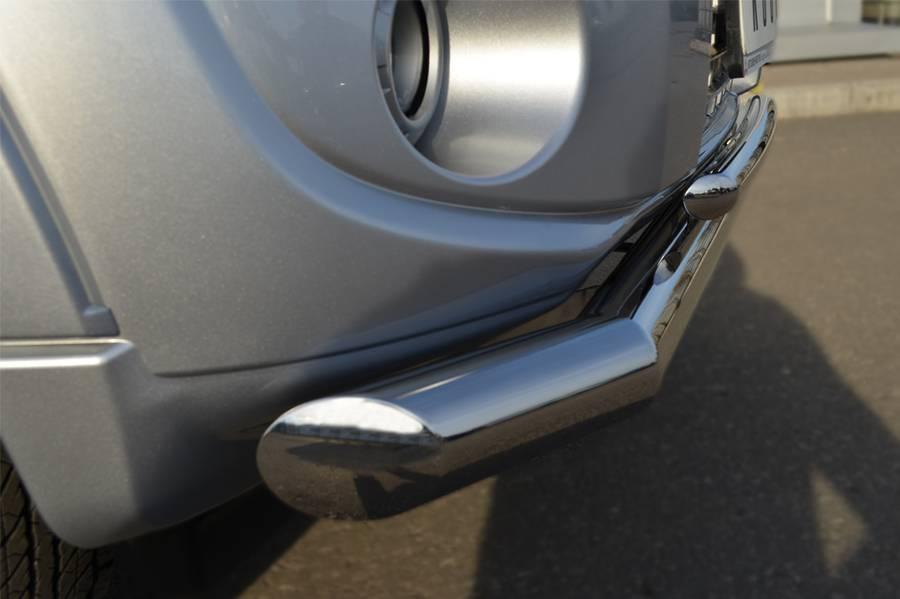 Защита переднего бампера d76/42 (секции дуга) для Mitsubishi Pajero 4 2012, Slitkoff MP4Z-001037