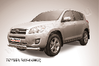 Защита переднего бампера d76+d57 двойная Toyota Rav-4 (2009-2010) , Slitkoff, арт. TR409-005