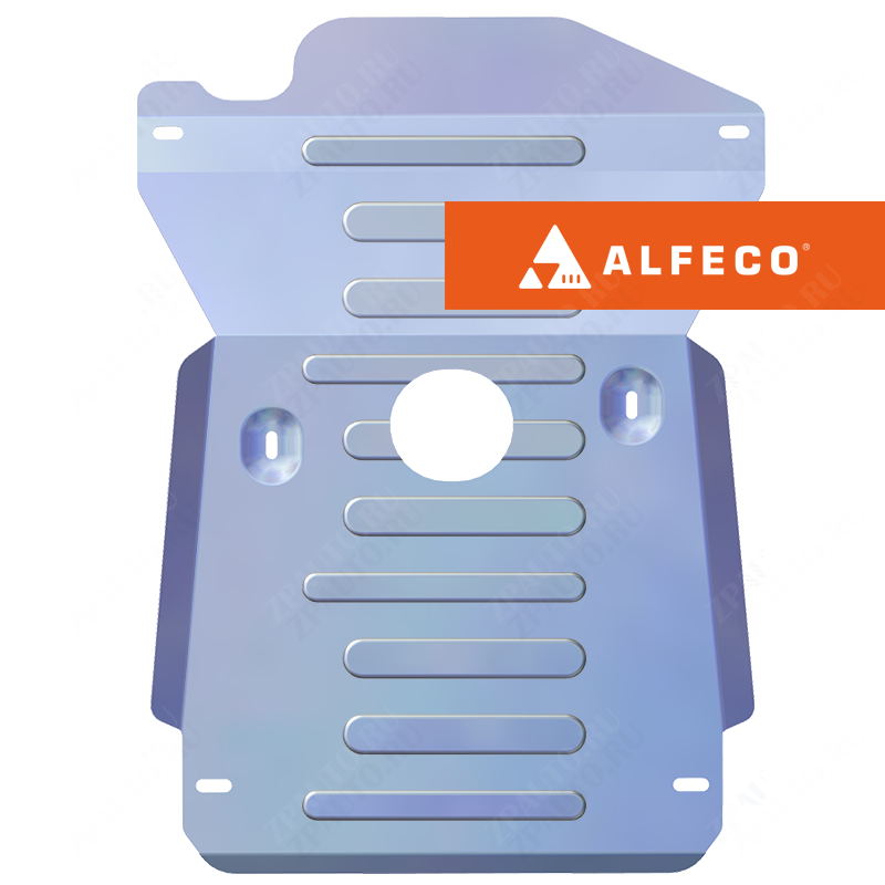 Защита  мКПП и рк UAZ Hunter 2003- V-2,7 , ALFeco, алюминий 4мм, арт. ALF3903al