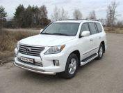 Решётка радиатора 16 мм для автомобиля Lexus LX 570 2012-2015 (кроме F-Sport), TCC Тюнинг LEXLX57012-04