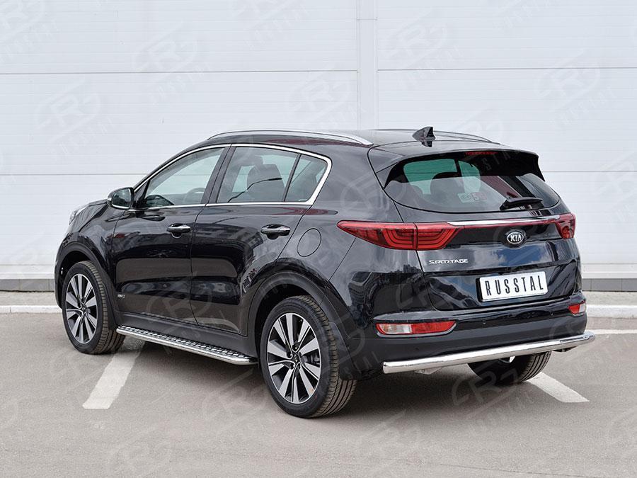 Защита заднего бампера d57 Kia Sportage 2016, Slitkoff KSZ-002296