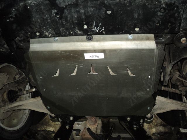 04.01ABC ЗАЩИТА КАРТЕРА ДВИГАТЕЛЯ И КПП CADILLAC SRX V-3,0 (2012-2016) (АЛЮМИНИЙ 4 ММ)