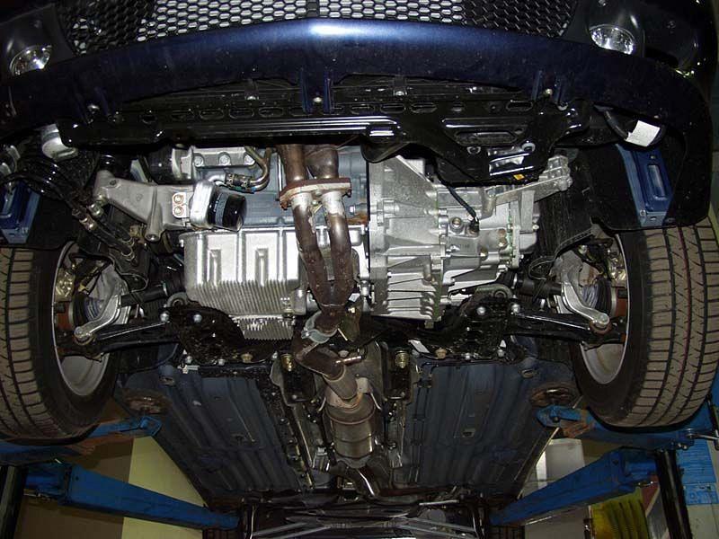 Защита картера и КПП для ALFA ROMEO 156  1997 - 2003, V-1,6; 1,8; 2,0; 2,5; 1,9d; 2,4d, Sheriff, сталь 2,0 мм, арт. 01.0423