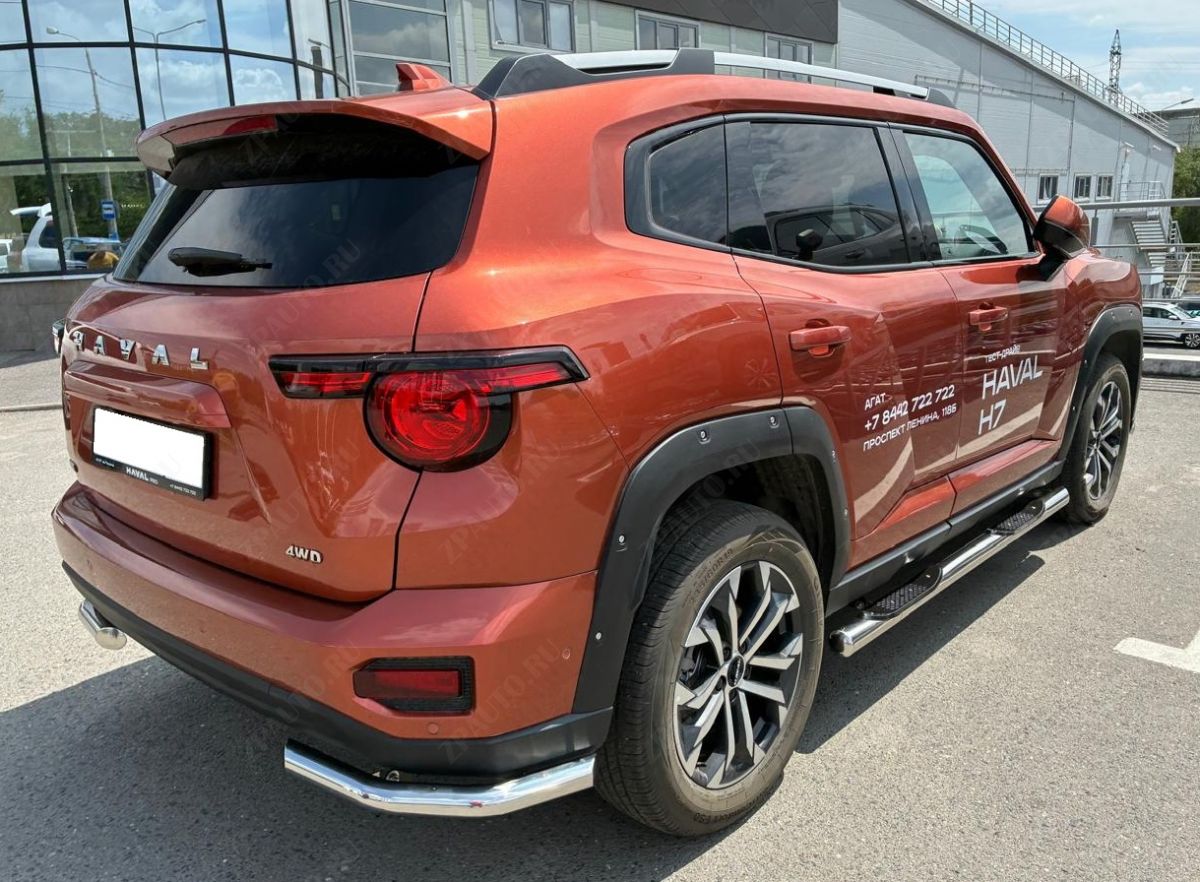 Защита заднего бампера  угловая для автомобиля Haval H7 2025 арт. HVH7.25.18