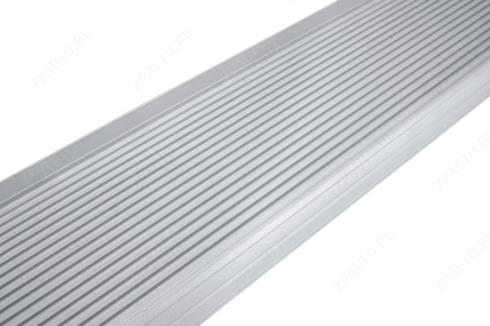 Пороги алюминиевые "Optima Silver" 1800 серебристые Nissan Murano (2014-2022) , Slitkoff, арт. AL-NIM16002