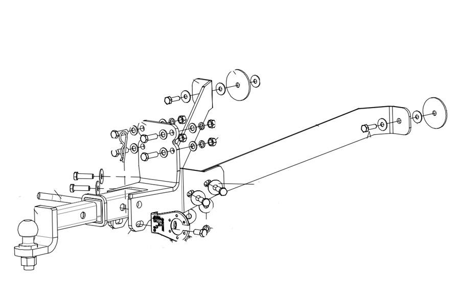 Фаркоп Baltex на UAZ Patriot 2014 15-, 27.3207.32