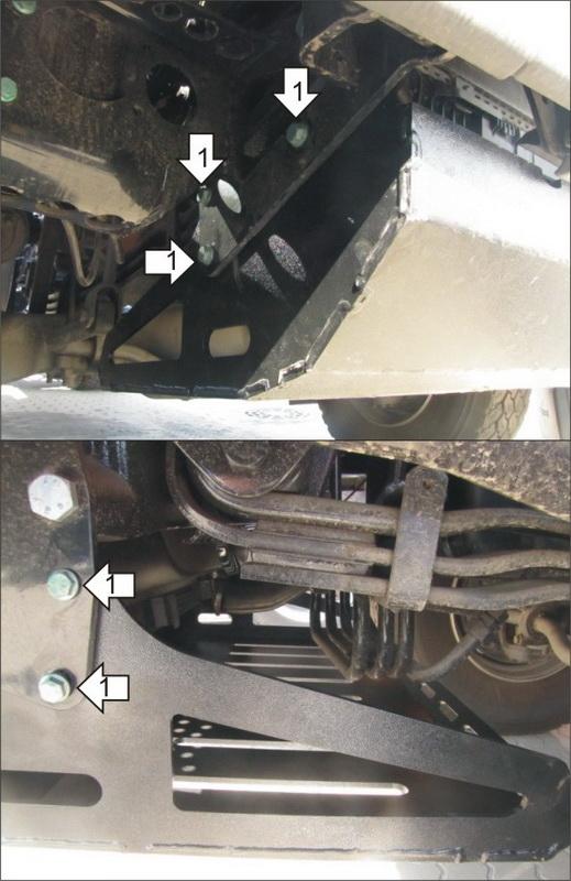 Защиты Грузовые Motodor (Радиатор, Змеевик компрессора), 6 мм, Сталь для MAN TGS 2007- арт. 24810
