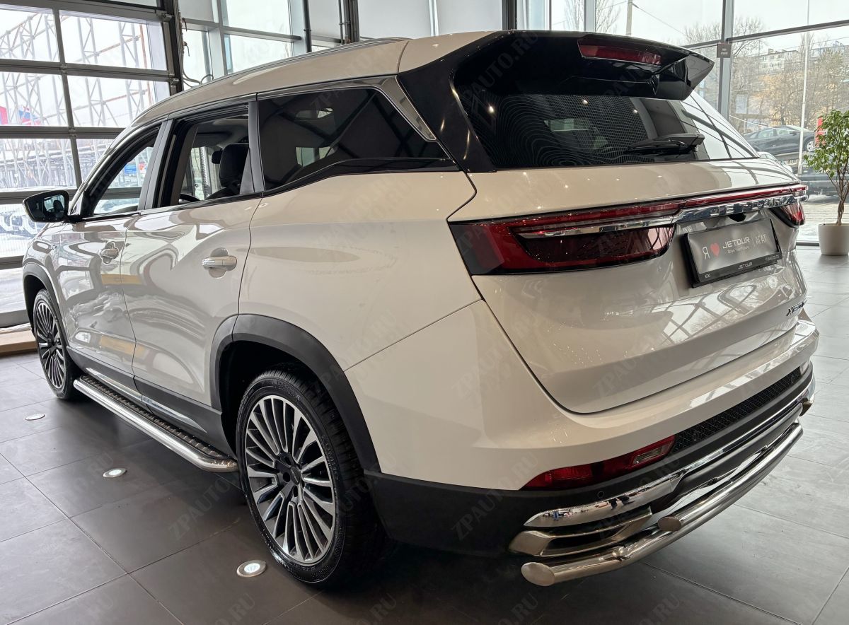 Защита заднего бампера двойная для автомобиля JETOUR X90 Plus 2022 арт. JET.X90+.22.16